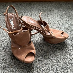 YSL size 37 platform sandal